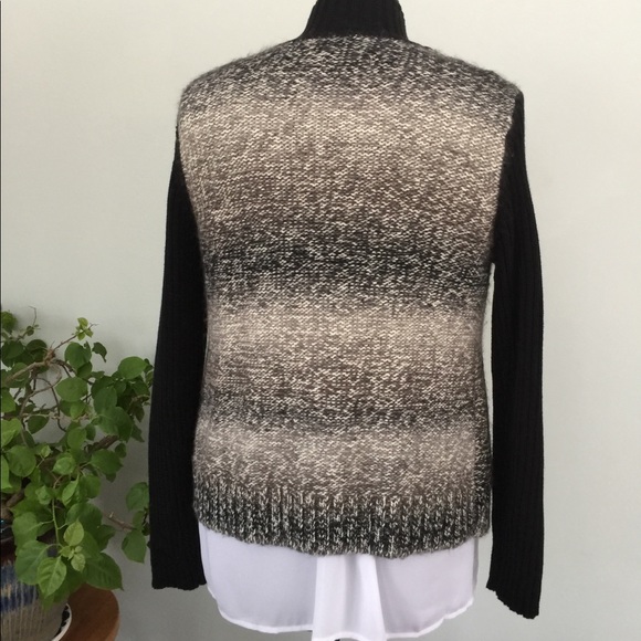 Coldwater C sweater ombré greys & soutached panels - Picture 3 of 9